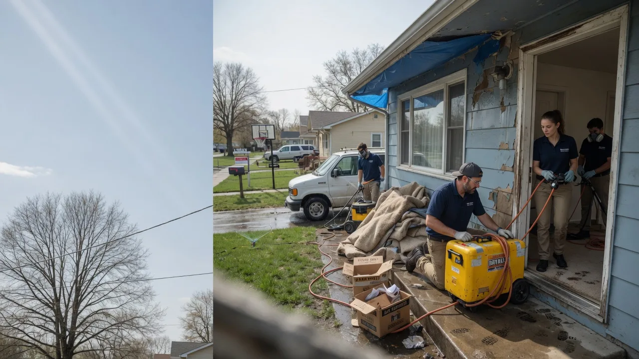 Basement Flood Cleanup in College Corner, OH near me